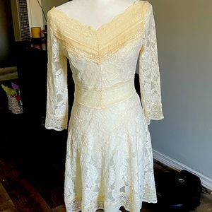 Free people lace mini dress